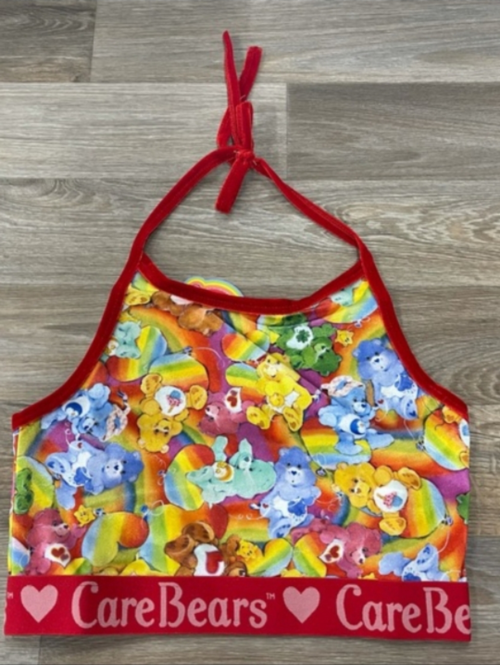 Iron Fist x Care Bears Lots Of Rainbows Halter Crop Top